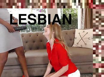 Kenna James & Jasmine Webb interracial lesbian trib with BBC dildo