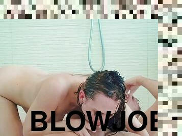 Very wet brunette teenager Aidra Fox fucked in hot shower