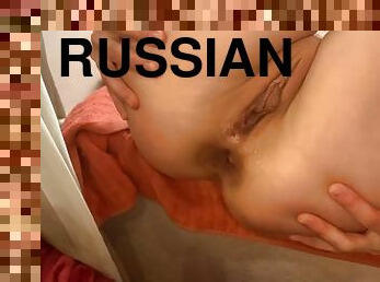 Fucked a Russian girl in the ass at the window