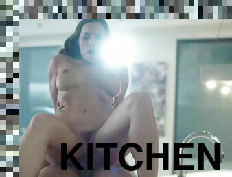 Hot Romantic Sex At Kitchen