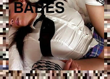 18-year-old babe rammed in her tight anus