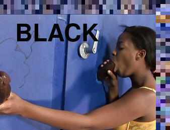 Amazing black gloryhole porn