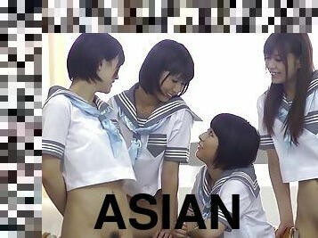 Adorable Asian girl getting screwed by her classmate