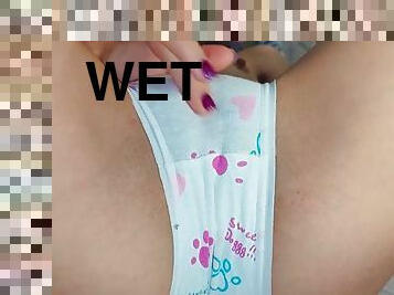 Insanely wet juicy pussy close up