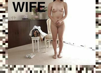 Superb! ! Thirty Wife First Take Off AV Document Mei Fu - blowing off