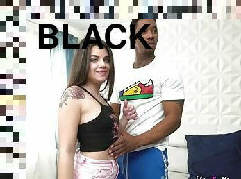 Its her first scene, but she already wants a BIG BLACK!