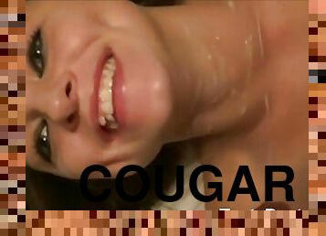 Arousing Cougar shares hotel room with cocky dude