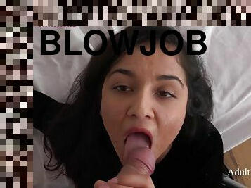 Julia - My First blowing cock Audition