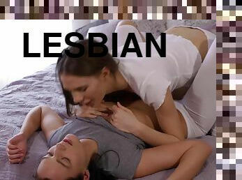 vagina-pussy, kurus, sayang, lesbian-lesbian, berciuman, muda-diatas-18, kamar-tidur