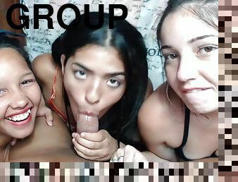 Hispanic teens hot group porn video