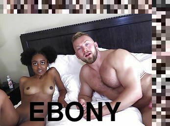 Ebony tight teen hot interracial sex