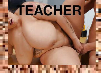 Fat ?hemistry teacher Sofia Rose got naughty