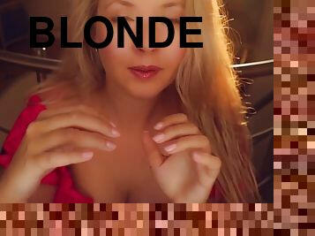Sexy hot blonde asmr