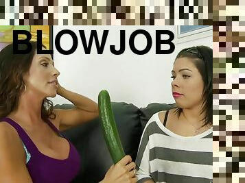 Jewels Jade and Danica Dillon suck dick at once