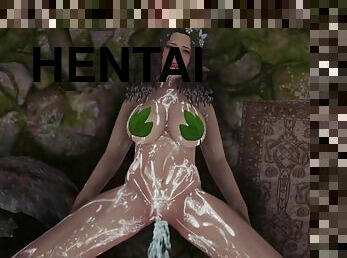 SKYRIM PORN Wood Elf Enslave - 3d cartoon