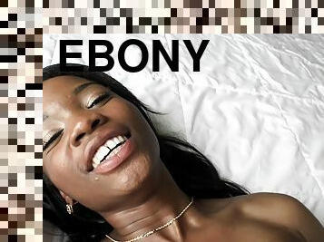 Ebony Bimbo Gets A Sneaky Dick