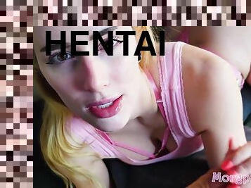 Stop Looking At Hentai And Swallow My Spunk - Homemade Sex
