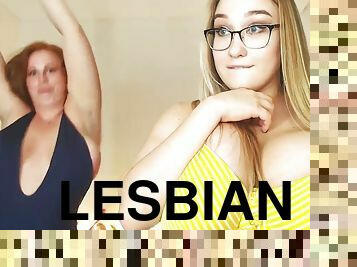 Cheryl Blossom and Yola Flimes on webcam: blonde and redhead lesbians kissing