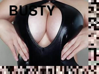 Big titties, fat ass PAWG - Fetish striptease on webcam