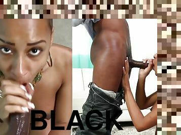 Black teen in hardcore anal casting
