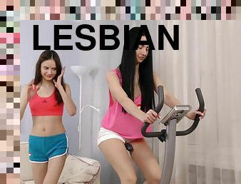Lucy U and Victoria J fill their day with lesbian pleasures