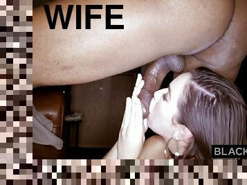 Latina wife squirts with 12 inch monster black cock