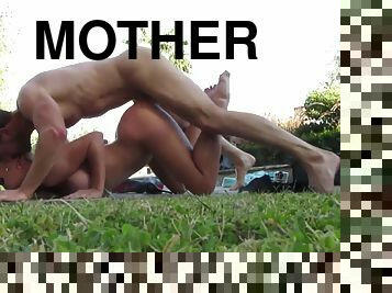 Blonde Hair Girl mother i´d like to bang makes him man milk twice by the pool_cherie.deville