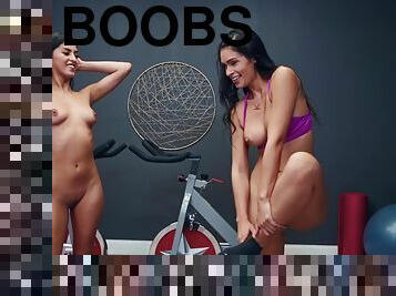 Cuties ride dildocycles till they are totally satisfied