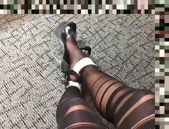 Stripper Feet in Nylons