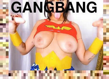 Wonder Woman Gangbang Endless Cum Shots