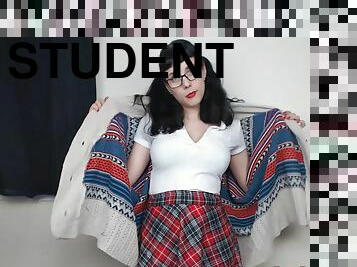 student, ýaş, öýde-edilen, sikiş-ýyldyzy, wintaž, internet-kamera, fetiş