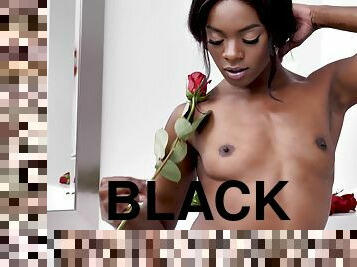 black stunner Ana Foxxx hot solo video