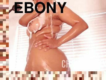Ebony play with light skin pussy