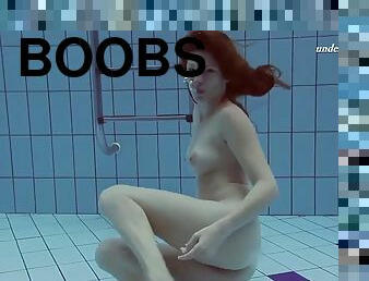 Lera underwater big boobs teen