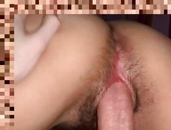 BWC keeps slipping out soaking wet barely legal Latina teens hairy pussy