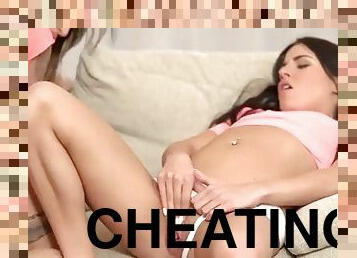 Cheating husband serves stepdaughters pussies