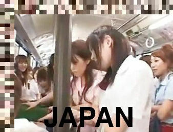 Bus reverse harem with one japanese lucky guy