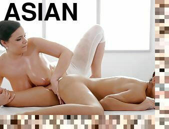 Hot Masseuse Thrills Cute Asian 1 - Sofia Lee