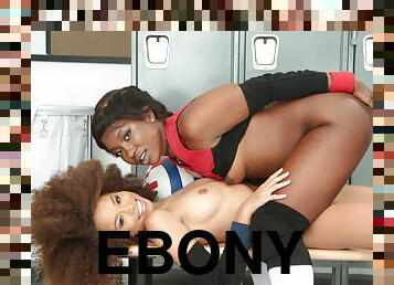 Two ebony lesbians Skyler Nicole and Cecilia Lion drive me mad!