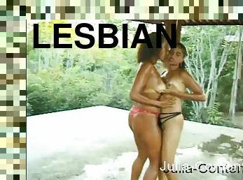 Brazilian hotties do lesbian sex