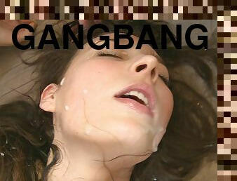 Youg Girl Gets Hard Fuck GangBang