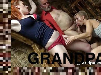 Grandparents tie up and fuck 18 year old aupair