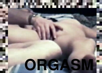 hårig, orgasm, fitta-pussy, amatör, mogen, fingerknull