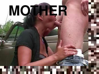 Horny mother is from youngster aufgerissen and fucked