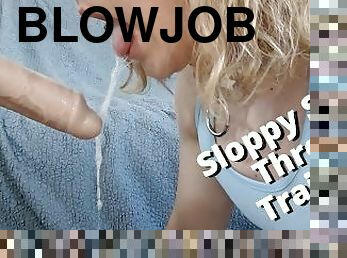 Sloppy Sissy Spit Fetish Face Fuck Deepthroat Training Pt 1 - full video on LayneLovee Manyvids
