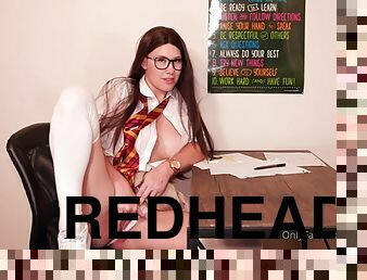 Redhead ASMR - Brooklyn teases you in class