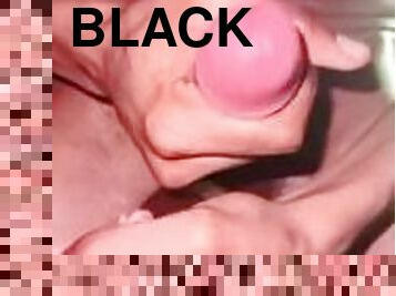 Delicious big black cock, masturbation until I cum