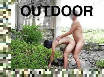 Top Gym Big Cock Handsome Fuck Femboy in Wild Hous-outdoor