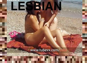 viešumoje, lesbietės, žaislas, vokiečiai, dulkinimas-pirštu, dildo