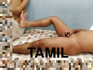 Desi Tamil Hot helps Her Stepson while he masturbates in bed - Cowgirl Riding